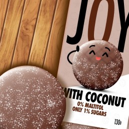 JOY Galletas Choco Coco 0% maltitol 130g (1x9u) FITSTYLE