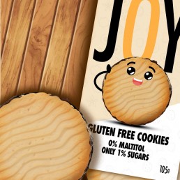 JOY Galletas Sin Gluten Choco 0% maltitol 105g (1x9u) FITSTYLE