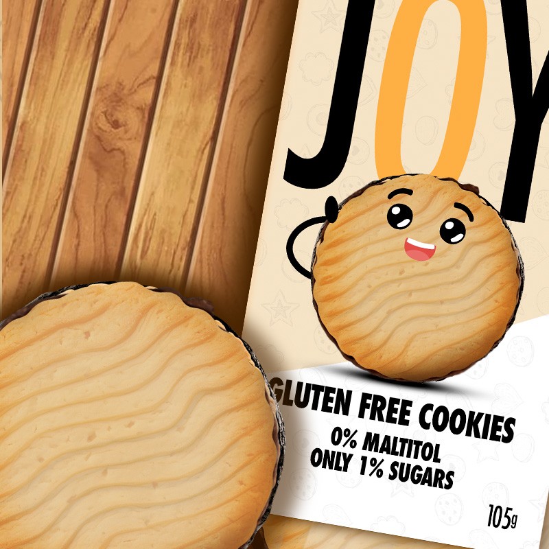 JOY Galletas Sin Gluten Choco 0% maltitol 105g (1x9u) FITSTYLE