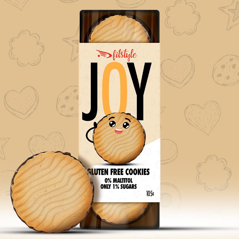 JOY Galletas Sin Gluten Choco 0% maltitol 105g (1x9u) FITSTYLE