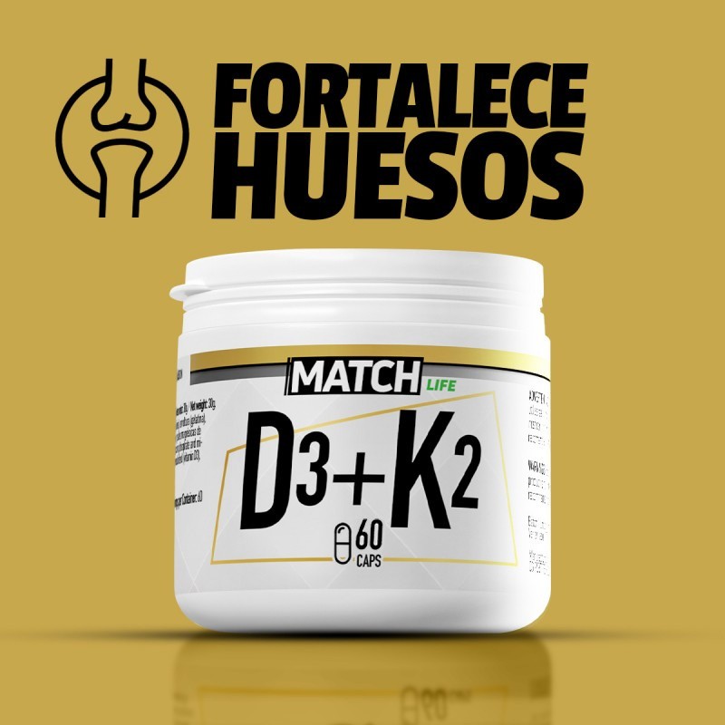 Vitamina D3+K2 60 caps MATCH