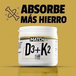 Vitamina D3+K2 60 caps MATCH