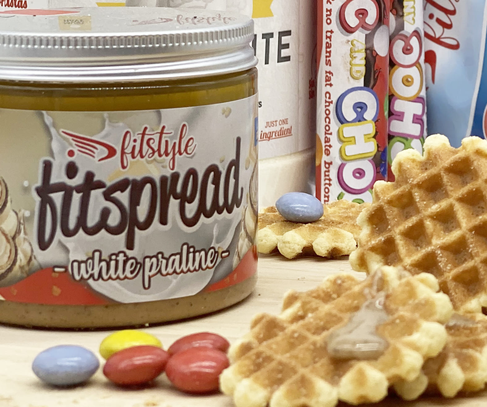 FITspread White Pralin JUMBO (500g) FITSTYLE
